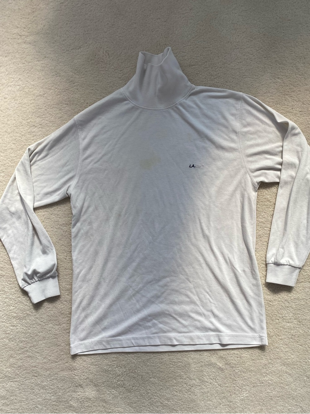 LA Golf White Turtleneck Men’s Sweater